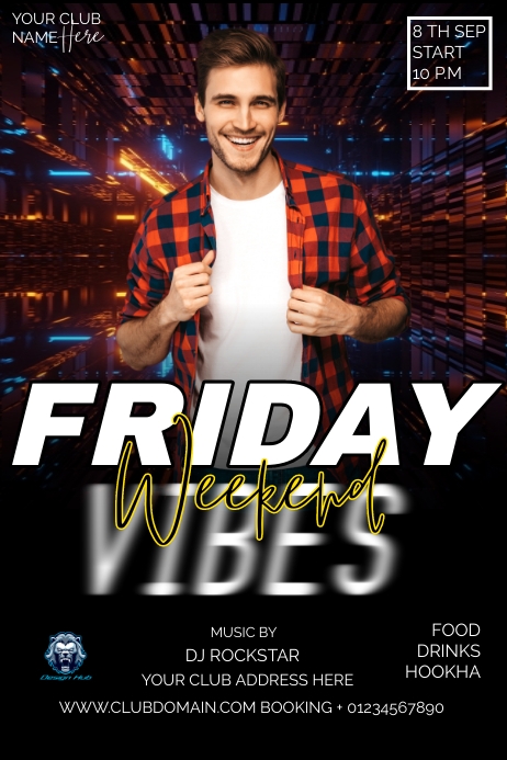 Club Poster Layout Plantilla de CLUB | PosterMyWall