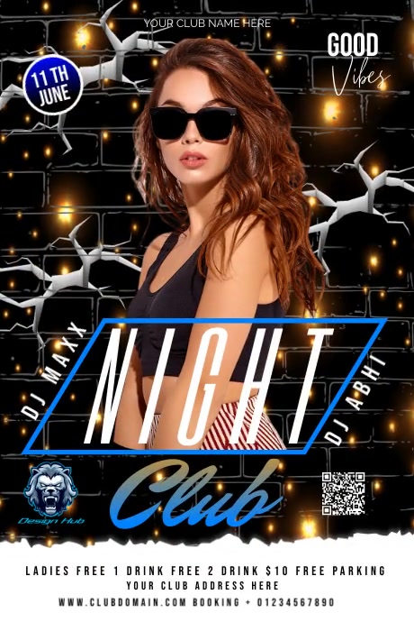 Club Poster Layout CLUB Template | PosterMyWall