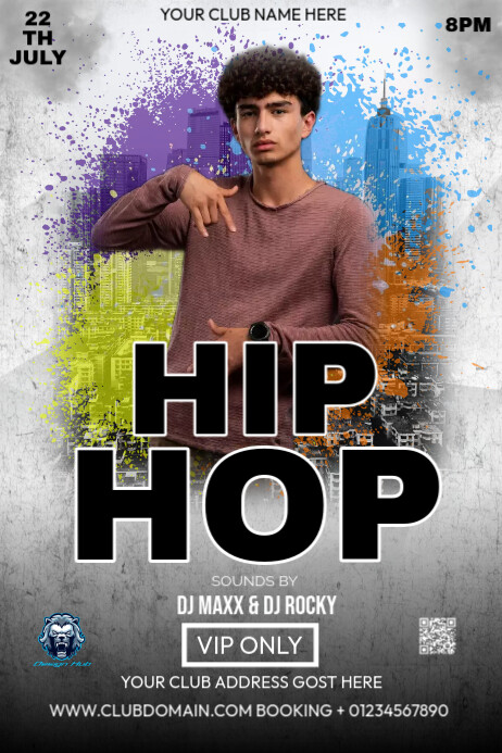 Club Poster Layout CLUB Template | PosterMyWall