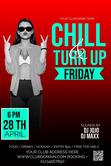 Club Poster Layout CLUB Template | PosterMyWall