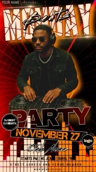 Club Dj Party Event Night Design Template Instagram Story