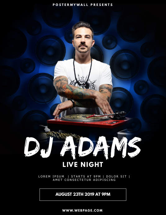 Club Dj Party Flyer Design Template Postermywall