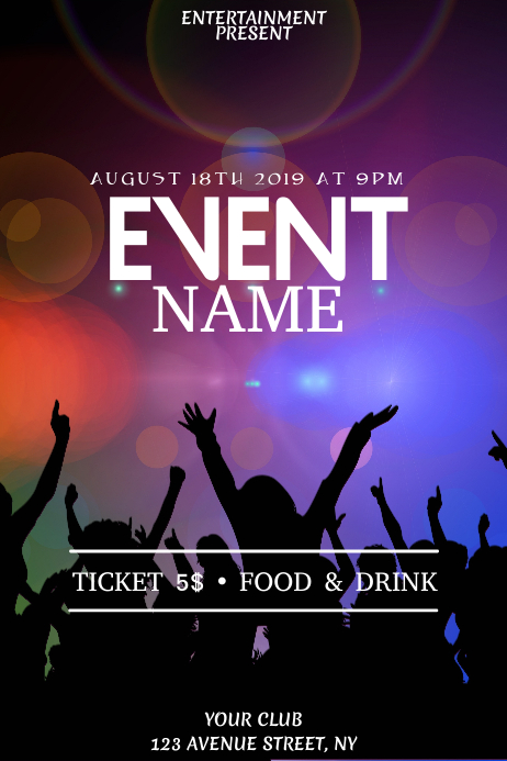 Club Event Flyer Template Postermywall Club Event Flyer Template Postermywall
