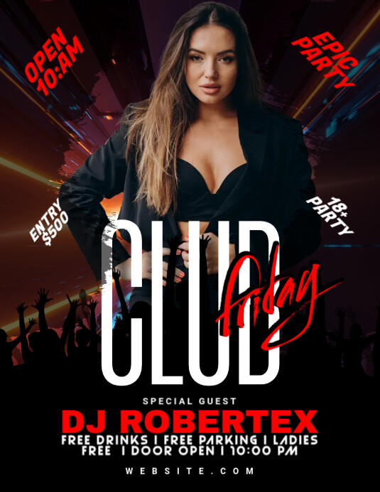 Club Flyer Pattern Club Flyer Template | PosterMyWall