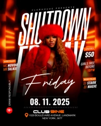 club flyer Instagram Portrait template