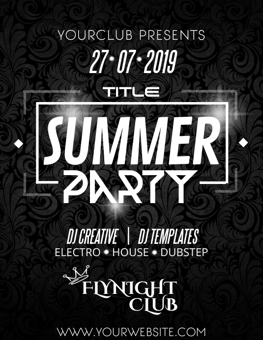 club flyer template postermywall club flyers templates