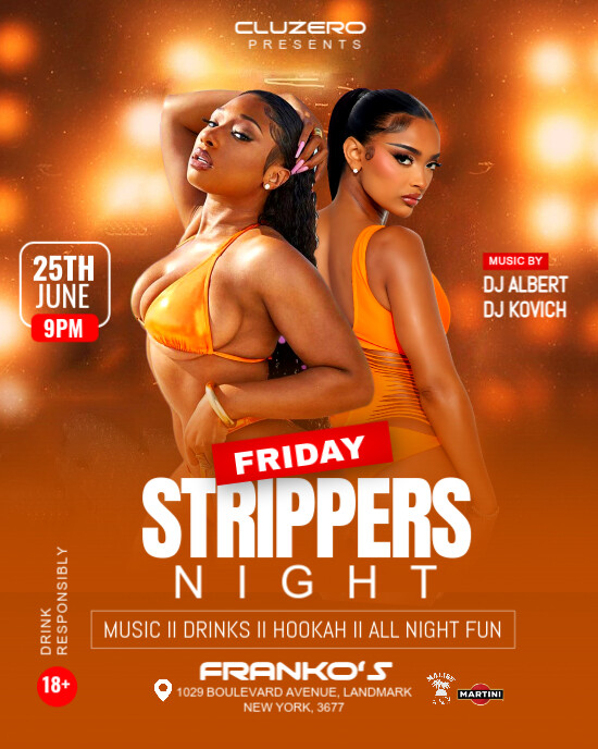 Club flyer Instagram Portrait template