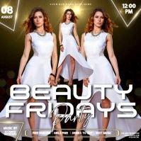 Club Friday Dress Party Event Ad Design Template Square (1:1)