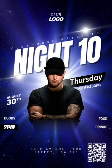 Club Poster Layout Club House poster template | PosterMyWall
