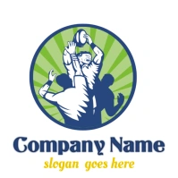 club logo / team logo / rugby logo Logotyp template