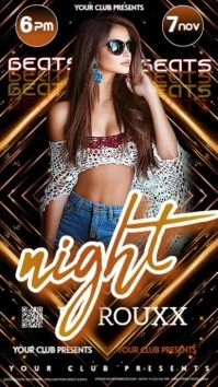 Club Night Out Party Event Ad Design Template Instagram Story