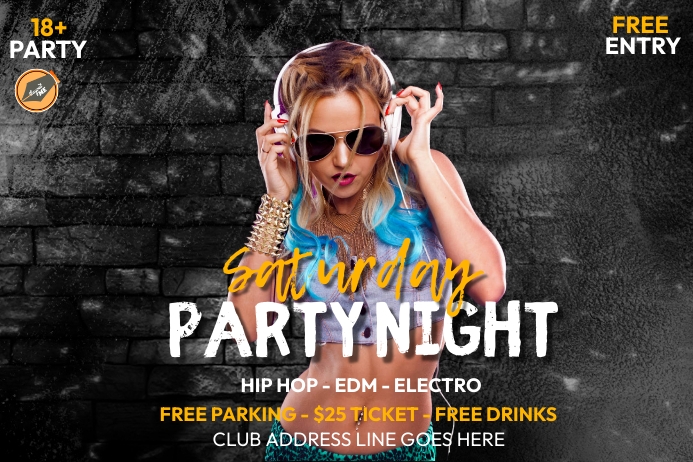 Club Night Party Template | PosterMyWall