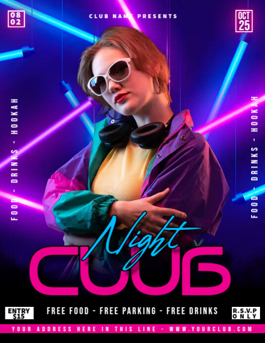 Club Night Party Template | PosterMyWall