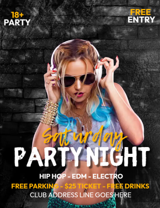 Club Night Party Template | PosterMyWall