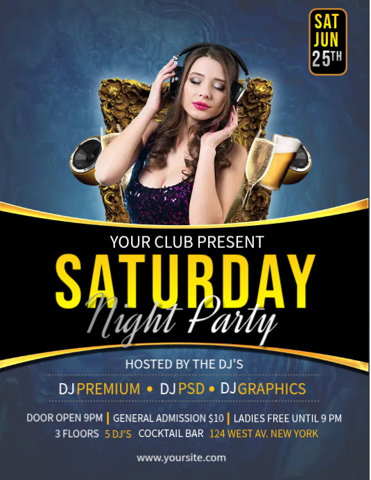 Club Night Party Template | PosterMyWall