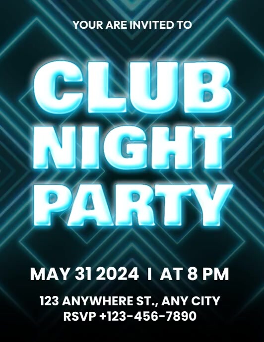 Copy of Club Night Party | PosterMyWall