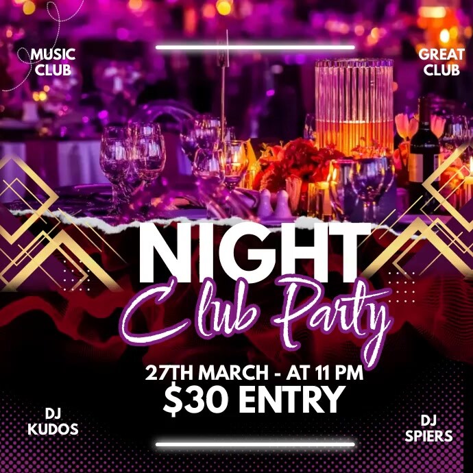 Copy of club night party | PosterMyWall