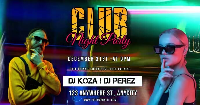 Club Night Party Template | PosterMyWall