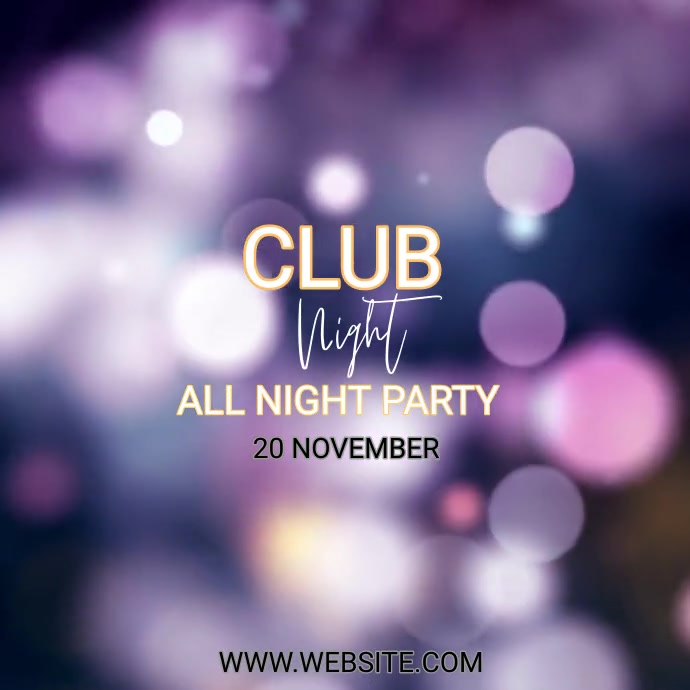 Club night party Template | PosterMyWall