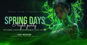 Club Night Party Facebook Ad template