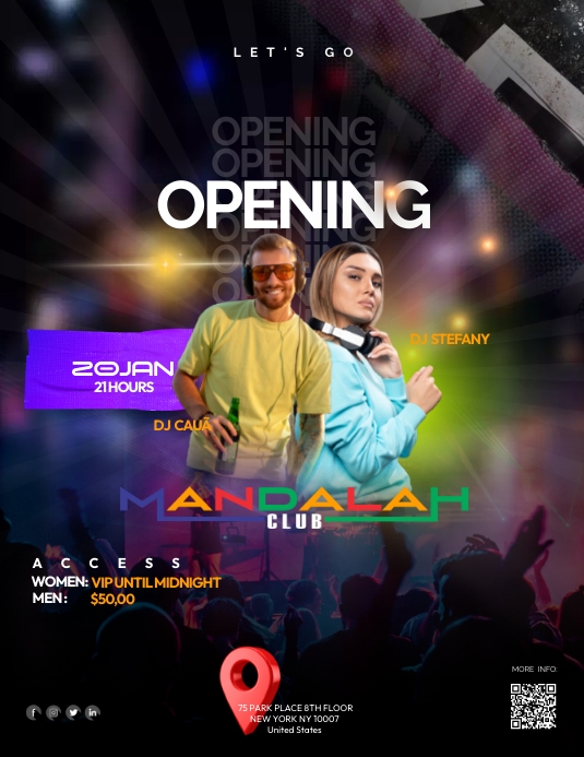 Club Opening Visual Copy of club opening flyer | PosterMyWall
