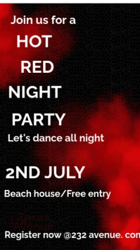 Club party ad Digitale display (9:16) template