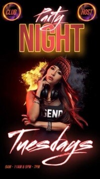 Club Party Ad Template Instagram Story