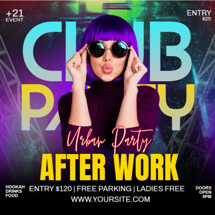 Club Party Ads Template | PosterMyWall