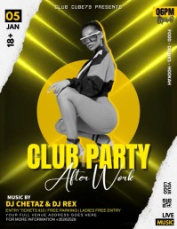 Worksite Parties Club party after Work Template | PosterMyWall
