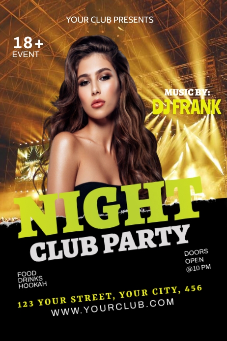 Club Party Cartaz template