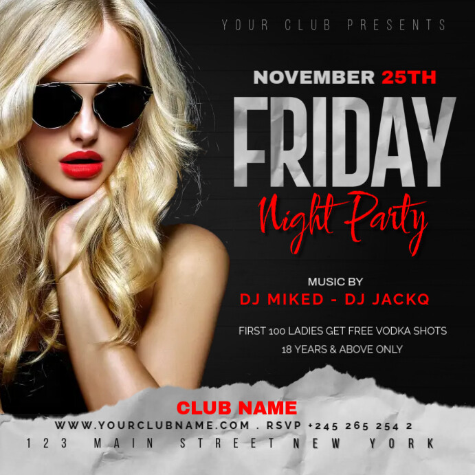 Club Party Template | PosterMyWall