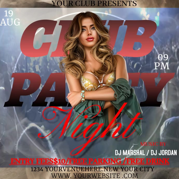 CLUB PARTY Template | PosterMyWall
