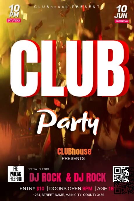 Club PARTY Template | PosterMyWall
