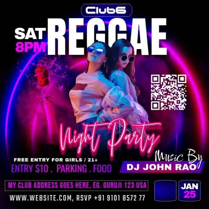 club party digital Template | PosterMyWall