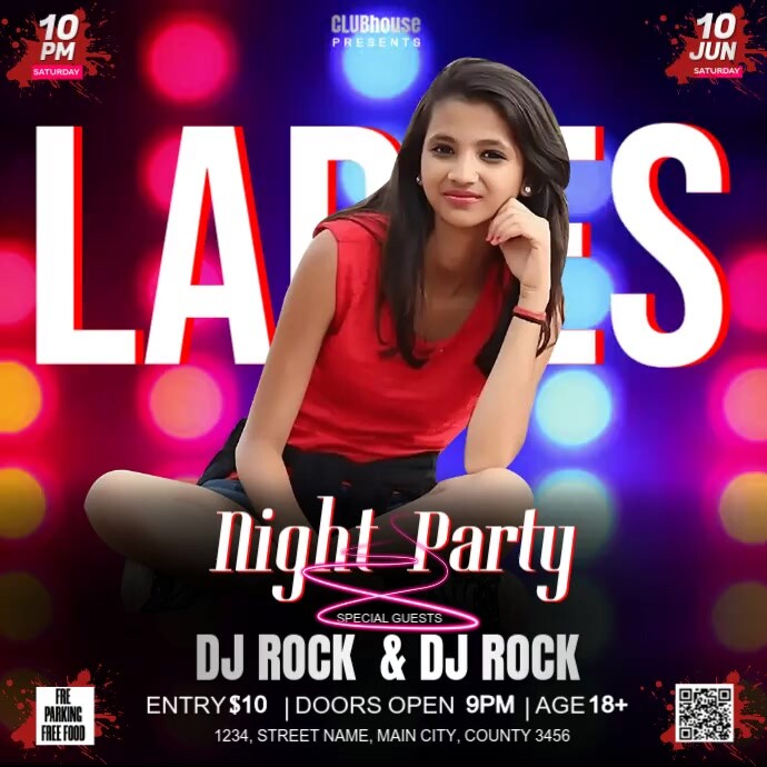 club party digital Template | PosterMyWall