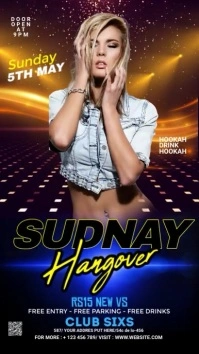 Club Party Digital Display template
