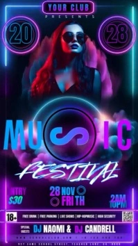 Club Party Event Ad Design template Instagram Story