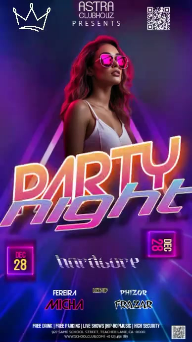 Modèle Club Party Event Ad Design Template | PosterMyWall