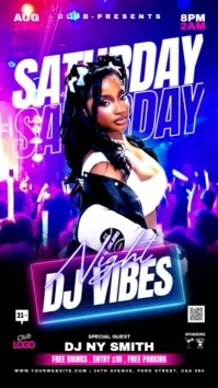Club Party Event Ad Instagram Story Design Template