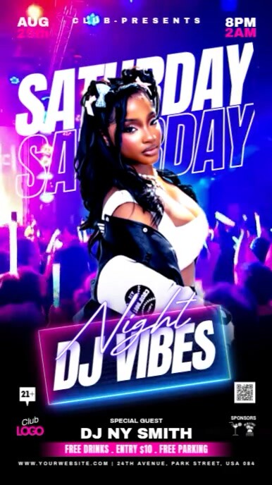 Copy of Club Party Event Ad Instagram Story Design Template | PosterMyWall