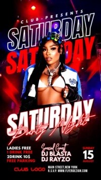Club Party Event Ad Instagram Story Design Template
