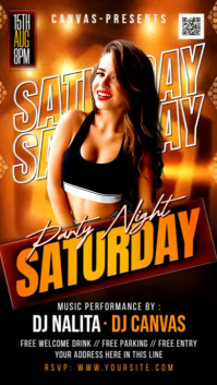Club Party Event Ad Instagram Story Design Template