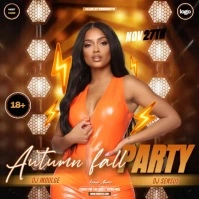 club party event ad instagram story design template Quadrado (1:1)