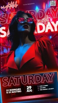 Club Party Event Ad Instagram Story Design Template