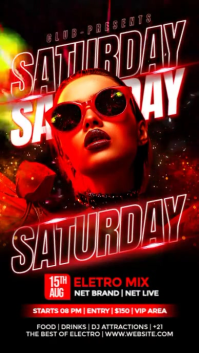 Club Party Event Ad Instagram Story Design Template