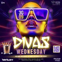 Club Party Event Ad Video Design Template Kvadrat (1:1)