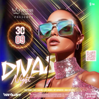 Club Party Event Ad Video Design Template Isikwele (1:1)