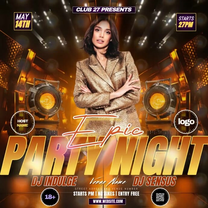 CLUB PARTY EVENT DESIGN TEMPLATE Instagram Post