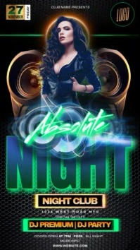 Club Party Event Music Design Template Instagram Story