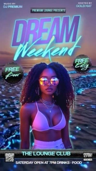 Club Party Event Night Ad Design Template Instagram Story